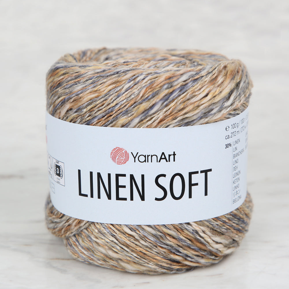 YarnArt Linen Soft Ebruli El Örgü İpi - 7407